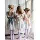 Grace Dress with Pearl Hand Smocking and Silk Sash Grace Dress with Pearl Hand Smocking and Silk Sash