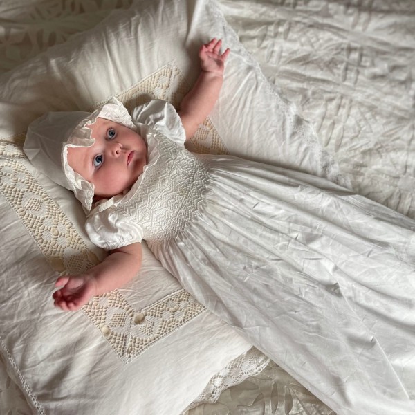 Eve Hand Smocked Special Occasion Baby Gown Eve Hand Smocked Special Occasion Baby Gown