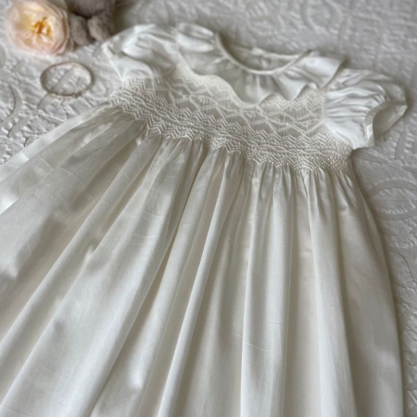 Eve Hand Smocked Special Occasion Baby Gown Eve Hand Smocked Special Occasion Baby Gown