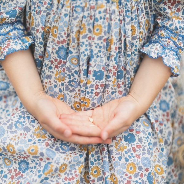 Antoinette Dress with Golden Dusk Hand Smocking Made With Liberty D’anjo Antoinette Dress with Golden Dusk Hand Smocking Made With Liberty D’anjo
