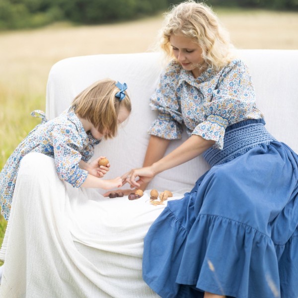 Antoinette Dress with Golden Dusk Hand Smocking Made With Liberty D’anjo Antoinette Dress with Golden Dusk Hand Smocking Made With Liberty D’anjo