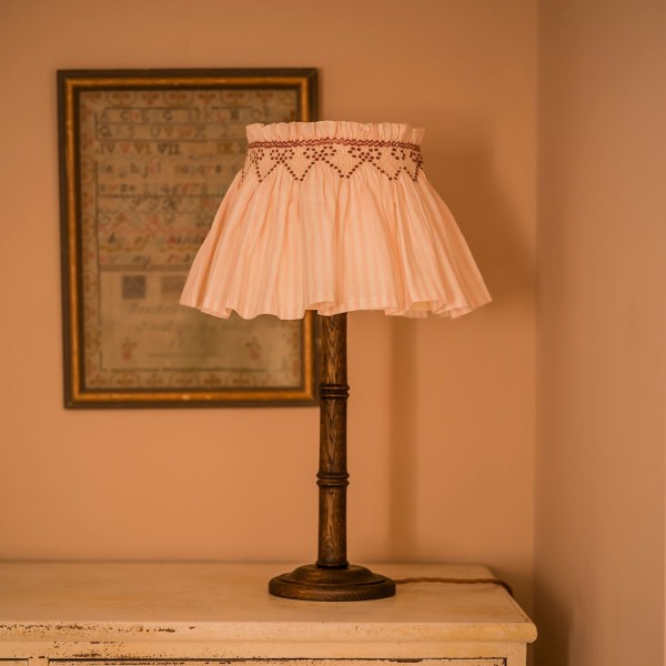Edit58 x Smock London Elsie Lampshade Skirt Chemise Stripes with Kir Royale Ribbon Hand Smocking Edit58 x Smock London Elsie Lampshade Skirt Chemise Stripes with Kir Royale Ribbon Hand Smocking