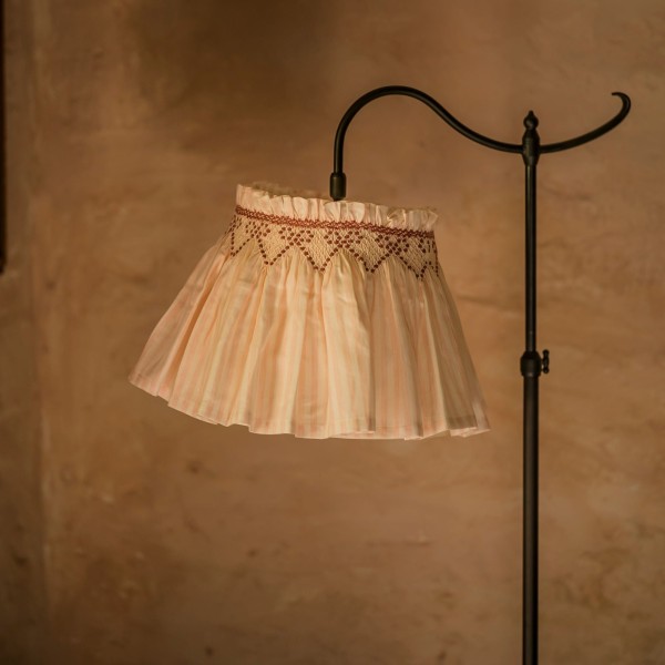 Edit58 x Smock London Elsie Lampshade Skirt Chemise Stripes with Kir Royale Ribbon Hand Smocking Edit58 x Smock London Elsie Lampshade Skirt Chemise Stripes with Kir Royale Ribbon Hand Smocking