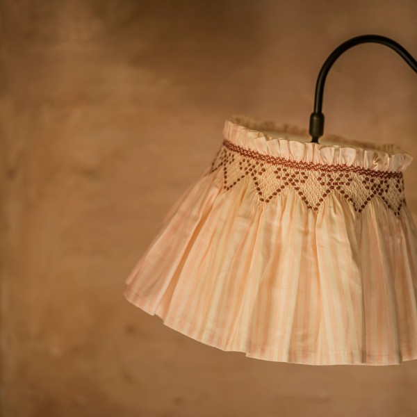 Edit58 x Smock London Elsie Lampshade Skirt Chemise Stripes with Kir Royale Ribbon Hand Smocking Edit58 x Smock London Elsie Lampshade Skirt Chemise Stripes with Kir Royale Ribbon Hand Smocking