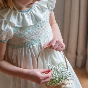 Diana Special Occasion Dress with Lily of the Valley Hand Smocking Diana Special Occasion Dress with Lily of the Valley Hand Smocking
