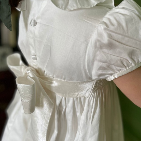 Diana Special Occasion Dress with Madonna Lily Hand Smocking Diana Special Occasion Dress with Madonna Lily Hand Smocking
