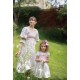 Katherine Johnson Dress Rosebud Plumetti with Vintage Rose Hand Smocking