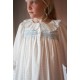 Nightingale Girl's Dress Forget Me Not Plumetti with Delphinium Hand Smocking