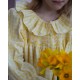 Nightingale Girl's Dress Primrose Gingham with Daffodil Hand Smocking