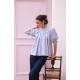 Scholl Blouse Bubble Weave Cotton with Double Cream Hand Smocking Edition 60 Scholl Blouse Bubble Weave Cotton with Double Cream Hand Smocking Edition 60
