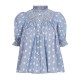 Scholl Blouse Bubble Weave Cotton with Double Cream Hand Smocking Edition 60 Scholl Blouse Bubble Weave Cotton with Double Cream Hand Smocking Edition 60