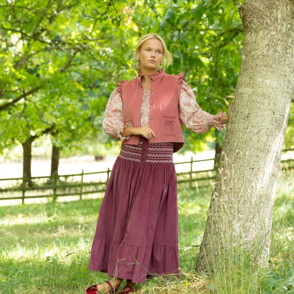 C J Walker Waistcoat Kir Needlecord with Mulberry Hand Smocking Edition 4 C J Walker Waistcoat Kir Needlecord with Mulberry Hand Smocking Edition 4