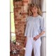 Cleopatra Blouse Maine Stripe with Seaside Hand Smocking Edition 39