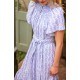 Colette Dress Passionflower Trellis with Delphinium Blue Hand Smocking Colette Dress Passionflower Trellis with Delphinium Blue Hand Smocking