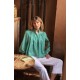 Scholl Blouse Golf Hole Green with Chalk Hand Smocking Edition 72 Scholl Blouse Golf Hole Green with Chalk Hand Smocking Edition 72