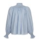 Scholl Blouse Periwinkle Ditsy with Blue Mist Hand Smocking Edition 63 Scholl Blouse Periwinkle Ditsy with Blue Mist Hand Smocking Edition 63