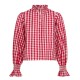 Shelley Blouse Raspberry Gingham with Milk Hand Smocking Edition 20
